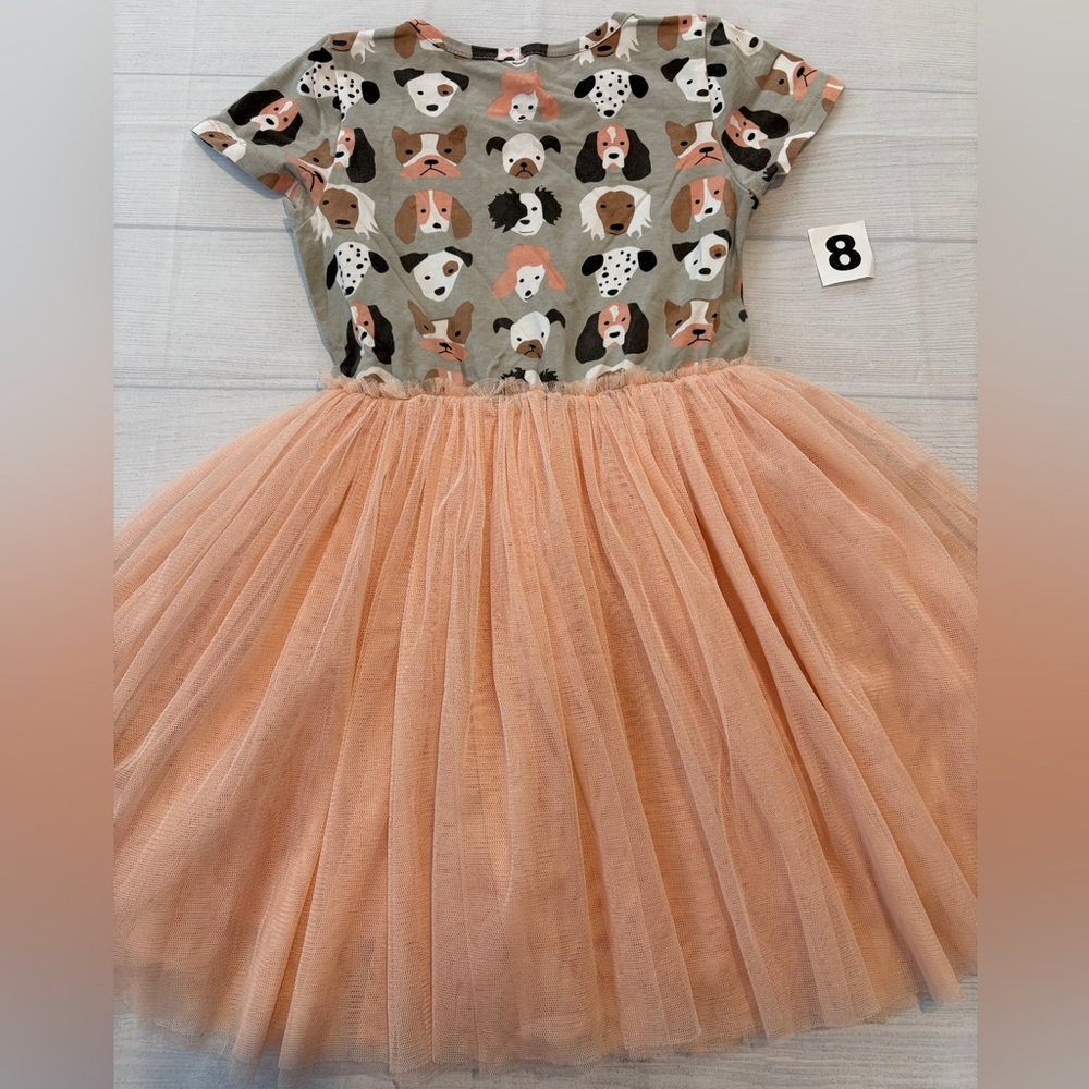 Taylor Joelle Dog Print Tulle Kids Dress - Picture 4 of 4